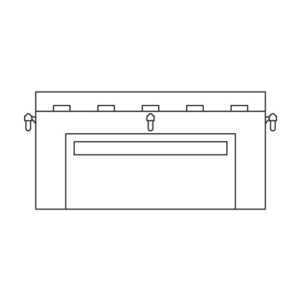 车库建筑图标轮廓图标图片下载