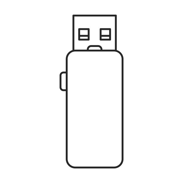 驱动器闪存图标轮廓图标图片下载