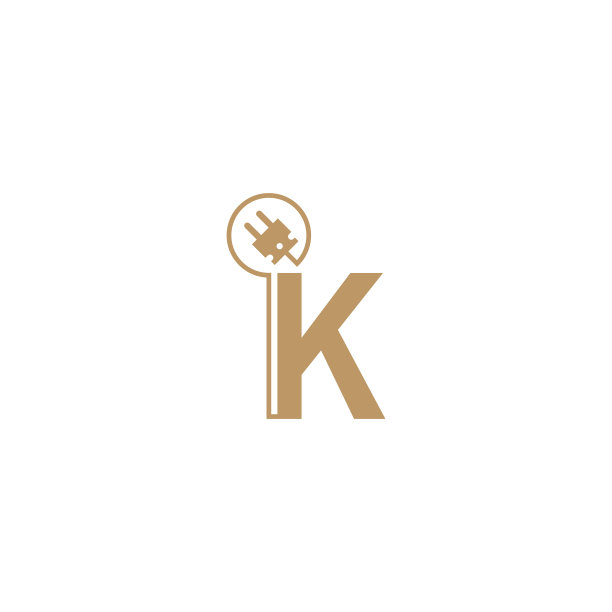字母K形电力电缆标志模板图片下载