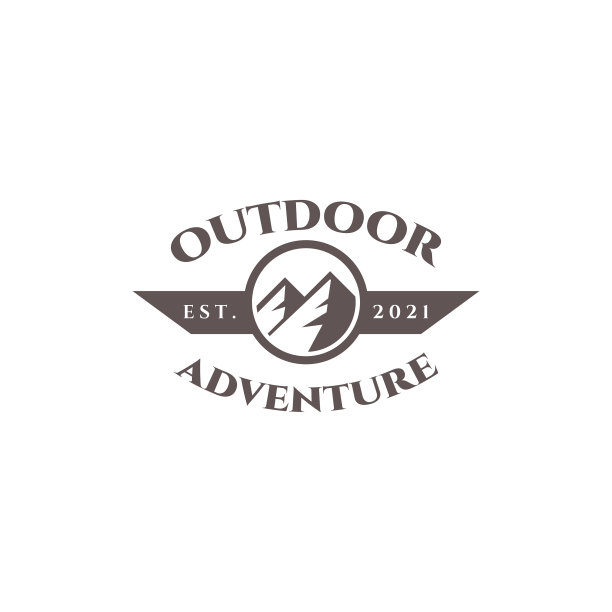 户外复古标志极简主义图标设计图片下载