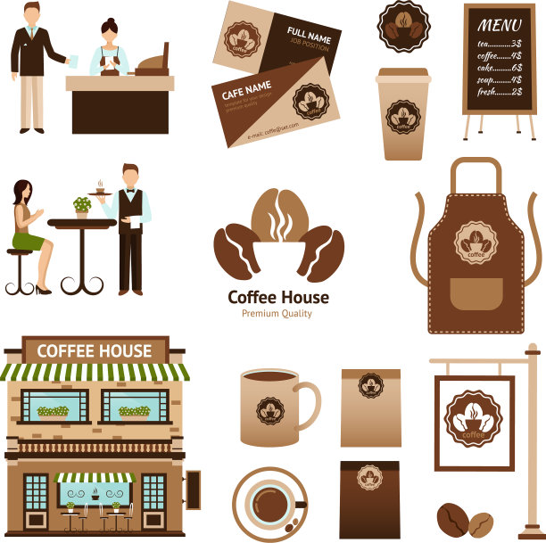 咖啡厅设置图片下载