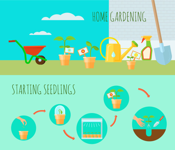 苗木横条幅图片下载