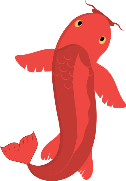 红色锦鲤鱼图片下载