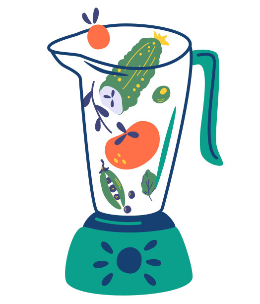 搅拌机与蔬菜食品搅拌器图片下载