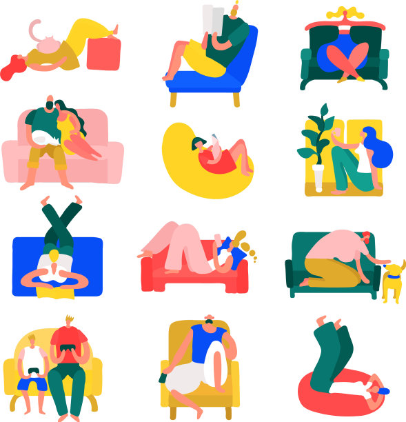 人们在家休息图片下载