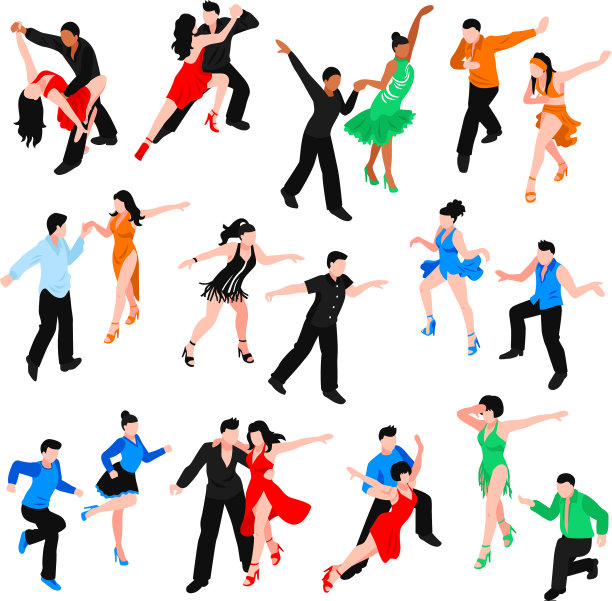 舞蹈等距人设定图片下载