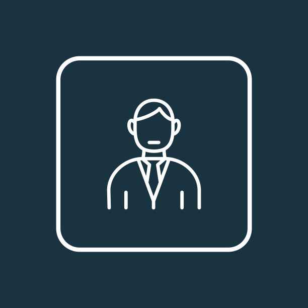 经理图标行象征优质孤立图片下载