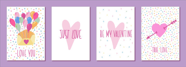 用手制作情人节快乐卡片海报图片下载