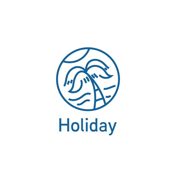 沙滩上的棕榈树与海浪和阳光简单图片下载