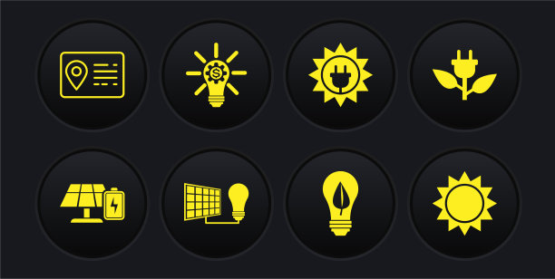 设置太阳能电池板和电池供电图片下载