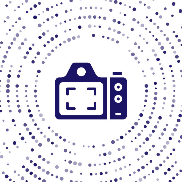 蓝色照片相机图标孤立在白色图片下载