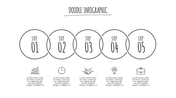 涂鸦信息图抽象元素5图片下载