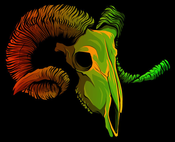 黑头盖骨山羊图片下载