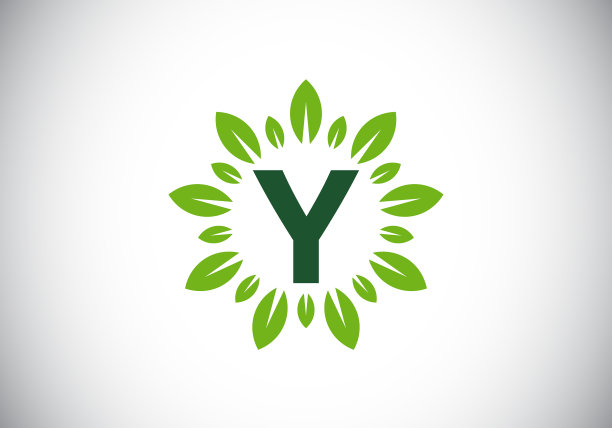 首字母组合字母字母与叶图片下载