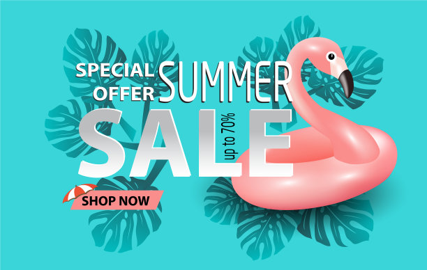 夏季销售横幅模板图片下载