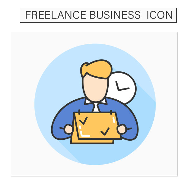 临时工颜色图标图片下载