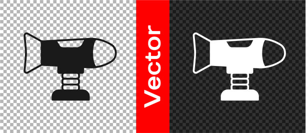 黑色秋千在操场上的图标孤立图片下载