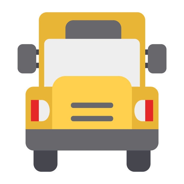 任何项目的平面风格的校车图标图片下载