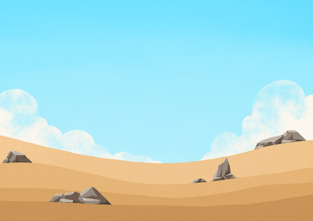 麦田景观与云天插图背景装饰乡村概念。图片下载