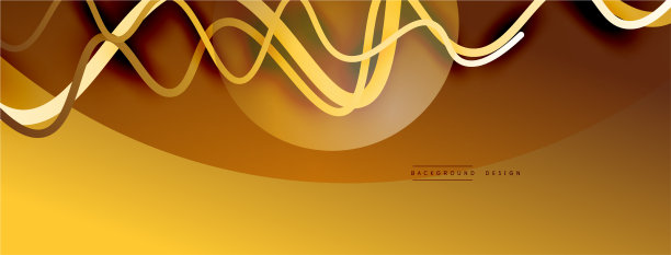 抽象梯度背景与波浪线图片下载