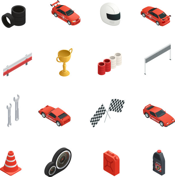 赛车等距图标设置图片下载