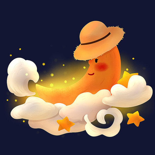 原创云中月亮星星图片下载