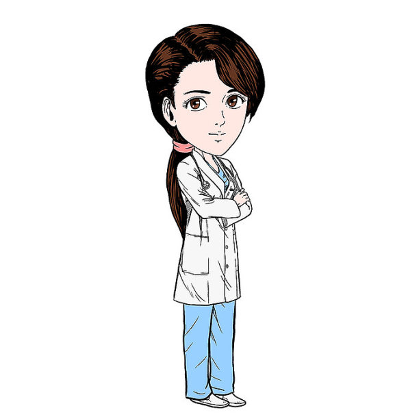手绘卡通风医生图片下载