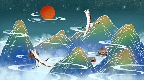 星空唯美星际流星图片下载