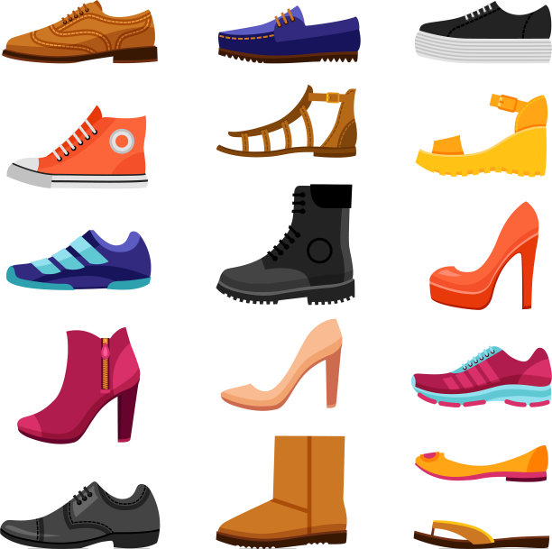 鞋类颜色图标设置图片下载
