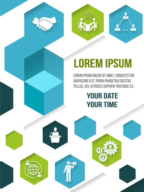 会见商业伙伴海报图片下载