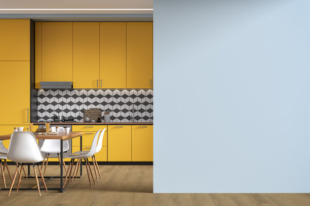 现代厨房和餐厅库存照片图片下载