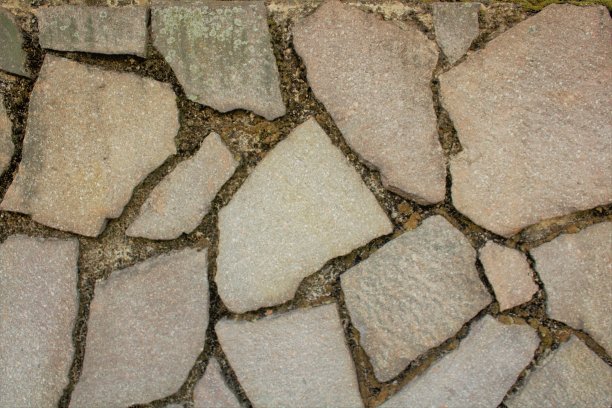 墙面有各种凹凸不平的瓷砖图片下载