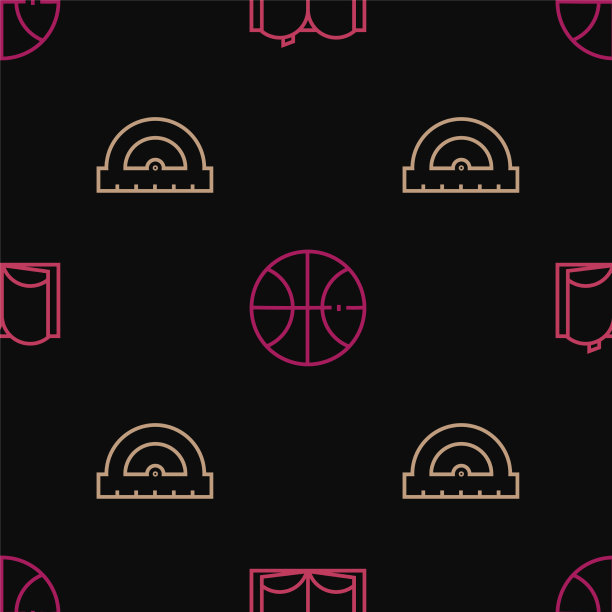 设线，开卷量角器和篮球图片下载