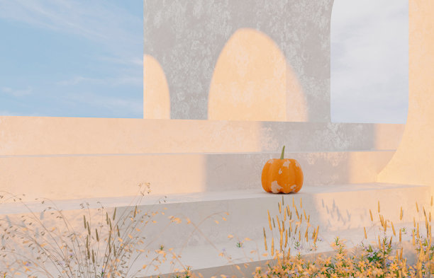 摘要秋季景观以产品展台和南瓜为主。图片下载