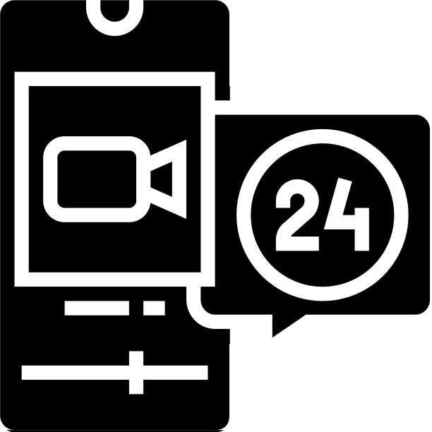 视频电影短暂的符号图标图片下载