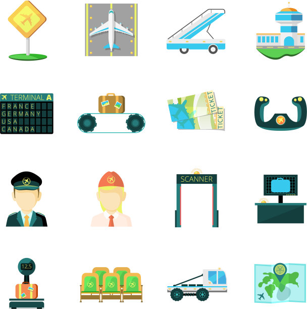 机场平面图标设置图片下载