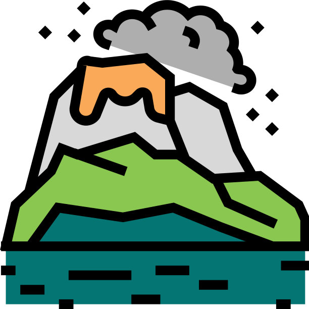 火山土颜色图标图片下载