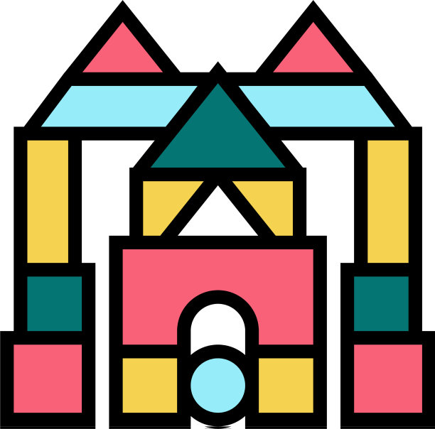 富有想象力的游戏颜色图标图片下载