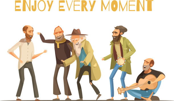 欢快的无家可归的人图片下载