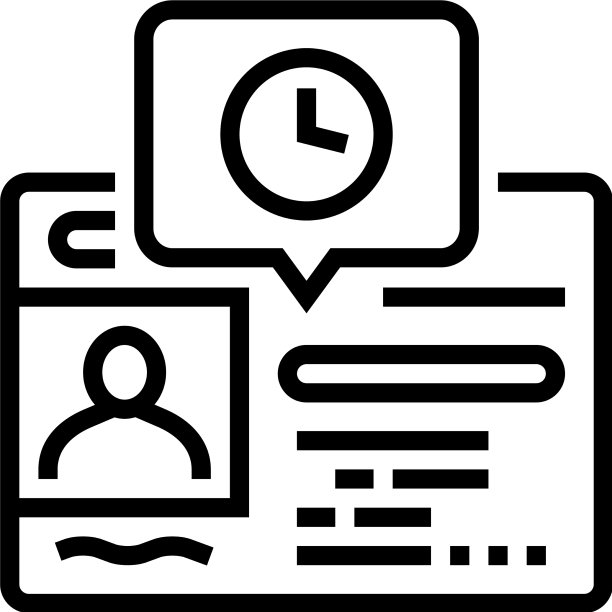 更新驾照身份证线图标图片下载