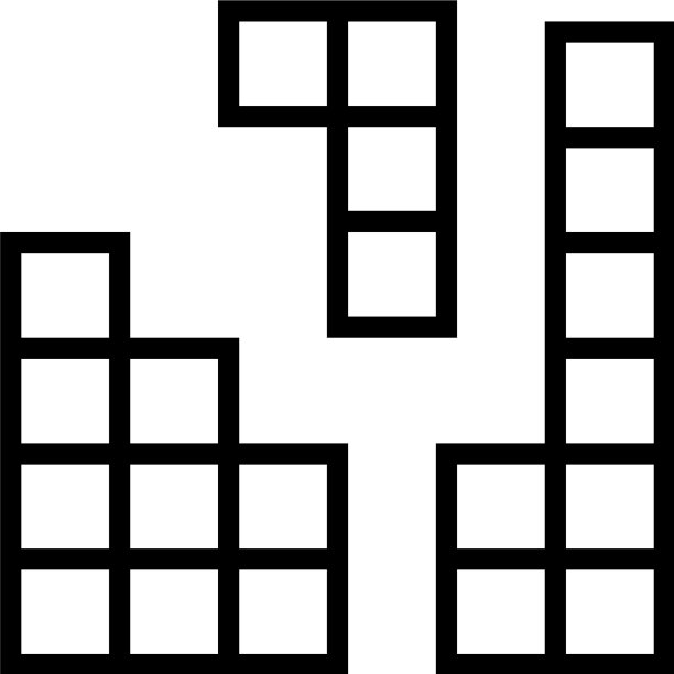 益智游戏线图标图片下载