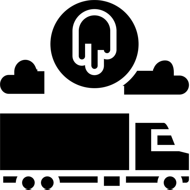 卡车涂装服务字形图标图片下载