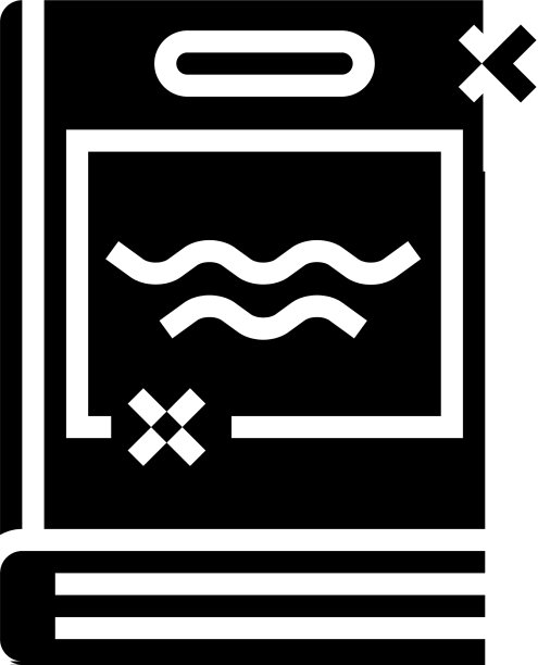 教育书籍的字形图标图片下载