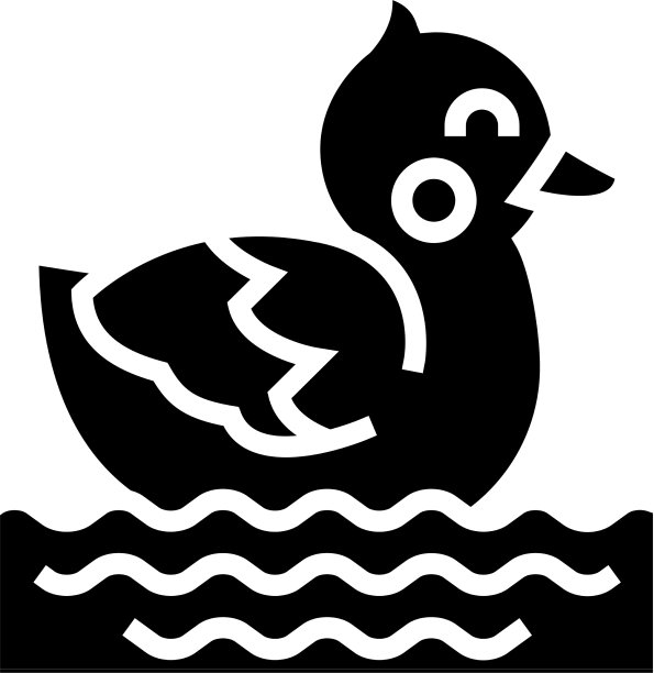 浴缸玩具字形图标图片下载