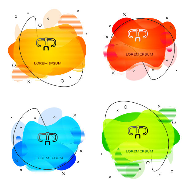 黑色自行车把手图标孤立在白色图片下载