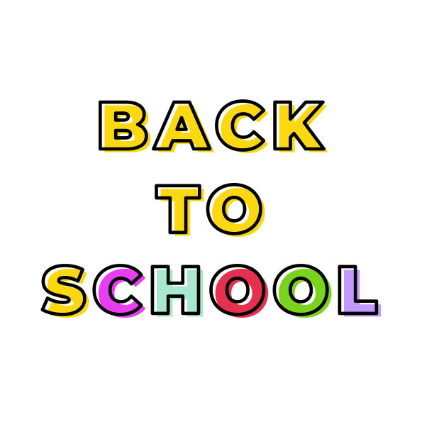 回到学校的概念。丰富多彩的大纲标题。用于横幅，网页，海报。矢量插图，平面设计图片下载