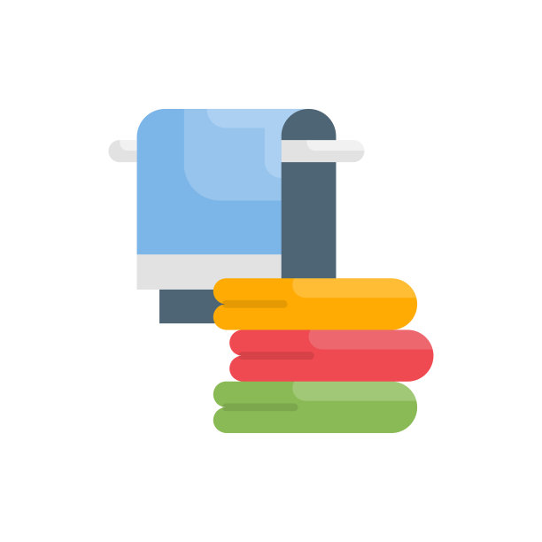 洗衣卫生矢量平面图标风格插图。EPS 10个文件图片下载