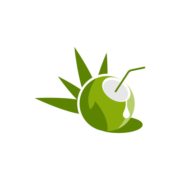 椰子标志图标设计图片下载