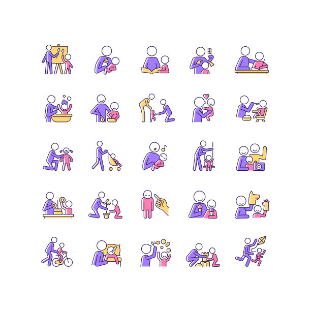 父和子交互RGB颜色图标设置图片下载