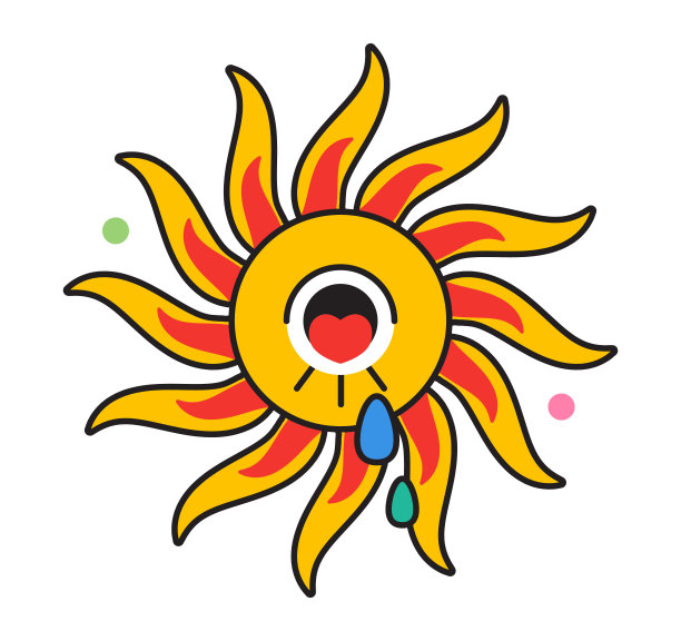 疯狂的脸贴纸向量。抽象漫画人物，有着大大的愤怒的眼睛图片下载